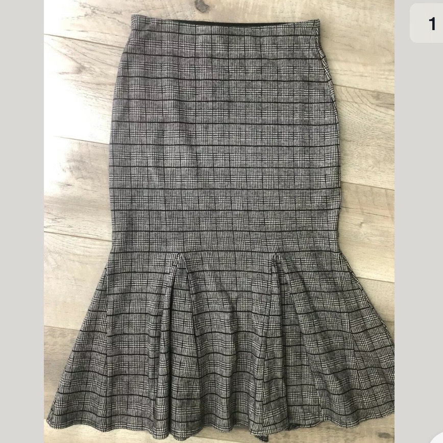 Banana Republic Plaid Flare Hem Skirt Size Xsmall